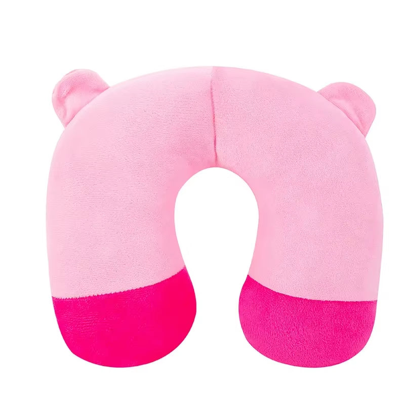 9 Colors Soft U-Shaped Plush Sleep Neck Protection Pillow Office Cushion Cute Lovely Travel Pillows for Children/Adults