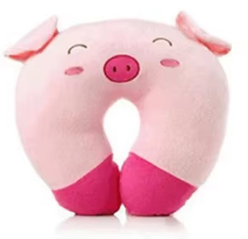 9 Colors Soft U-Shaped Plush Sleep Neck Protection Pillow Office Cushion Cute Lovely Travel Pillows for Children/Adults