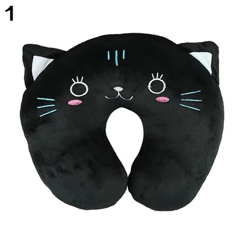 9 Colors Soft U-Shaped Plush Sleep Neck Protection Pillow Office Cushion Cute Lovely Travel Pillows for Children/Adults