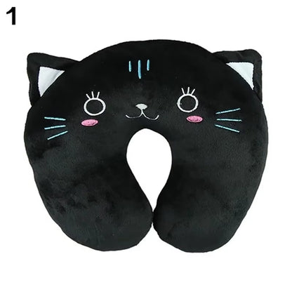 9 Colors Soft U-Shaped Plush Sleep Neck Protection Pillow Office Cushion Cute Lovely Travel Pillows for Children/Adults