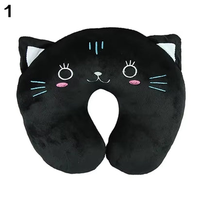 9 Colors Soft U-Shaped Plush Sleep Neck Protection Pillow Office Cushion Cute Lovely Travel Pillows for Children/Adults