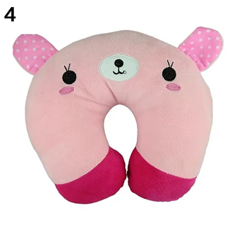9 Colors Soft U-Shaped Plush Sleep Neck Protection Pillow Office Cushion Cute Lovely Travel Pillows for Children/Adults